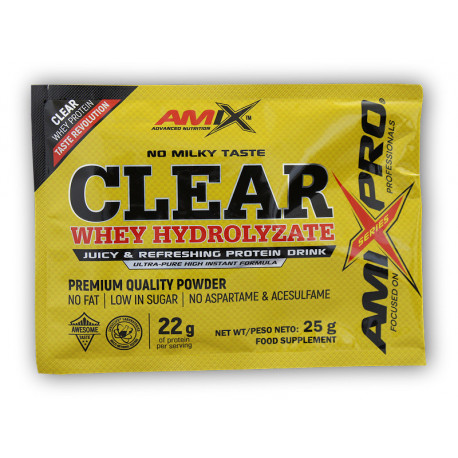 Clear Whey Hydrolyzate 25g acțiune - kiwi-pepene galben