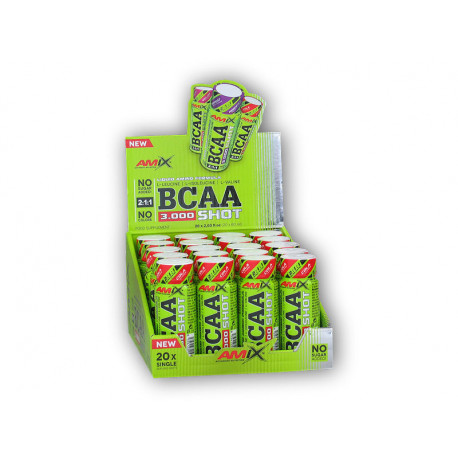 MIX BCAA 3000 2:1:1 Shot 20x60ml - pepene galben