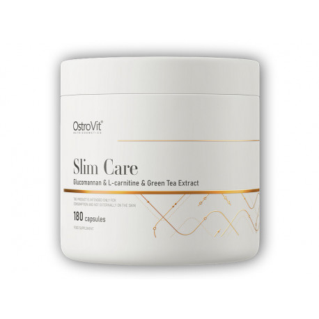 Slim Care Glucomannan + L-Carnitină + Extract de Ceai Verde 180 capsule