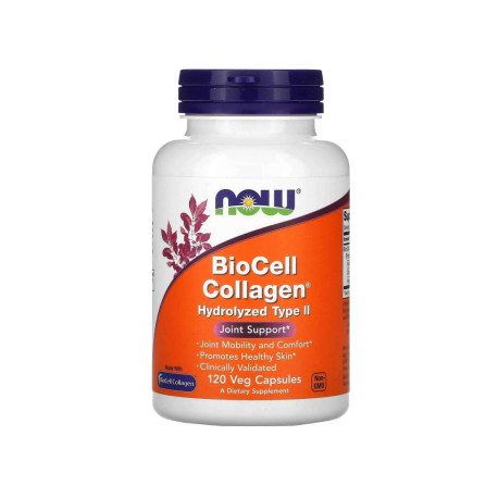 NOW FOODS BioCell Colagen hidrolizat tip II (Kabov Support) 120 capsule