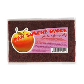 Felii de fructe de mere și coacăze RAW