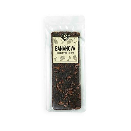 Baton de banane cu fragmente de cacao - 50g