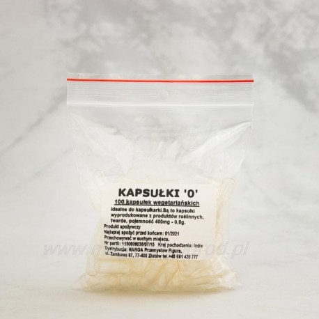 Capsule vegetariene transparente, dimensiune 0 - 5000 buc