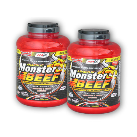 2x Anabolic Monster BEEF 90% Proteine 2200g - fructe de pădure