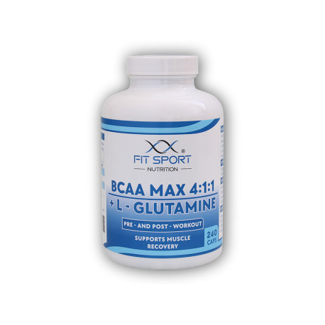 BCAA MAX 4:1:1 + L-Glutamină 240 capsule
