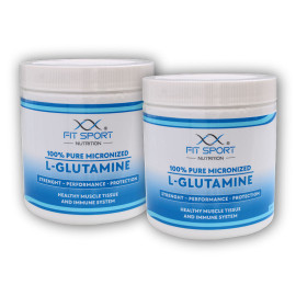 2x L-glutamină micronizată 100% pură 330g