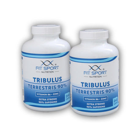 2x Tribulus Terrestris 90% + Vitamina B6 + Zinc 240 capsule