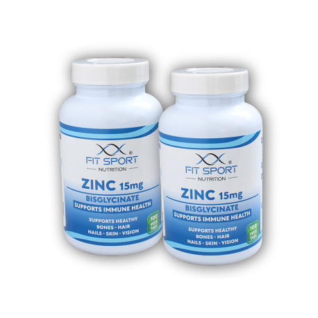 2x Zinc 15mg Bisglicinat 100 comprimate vegetale - Zinc