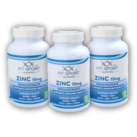 3x Zinc 15mg Bisglicinat 100 comprimate vegetale - Zinc