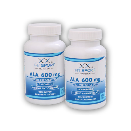 2x ALA 600mg Acid alfa lipoic + crom 120 tablete - Acid alfa lipoic