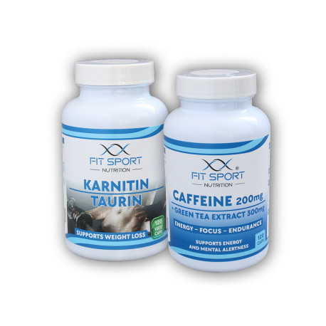 Carnitină Taurină 120 capsule vegetale + Cofeină 200mg + Ceai verde 300mg 120 capsule