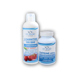 L-Carnitină 150000+Crom 1000ml+Cofeină 200mg+Ceai Verde 300mg 120 capsule - cireșe zmeură