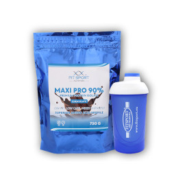 Maxi Pro 90% 750g + shaker Fitsport - vanilie