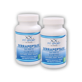 2x Serrapeptaza 260.000 UI cu Inulină 90 capsule vegetale