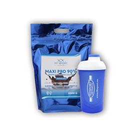Maxi Pro 90% 2500g + shaker Fitsport - banană