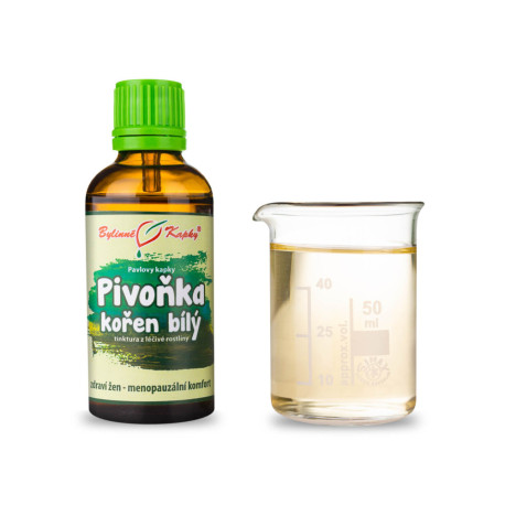 Rădăcină de bujor chinezesc Picături albe (tinctură) 50 ml