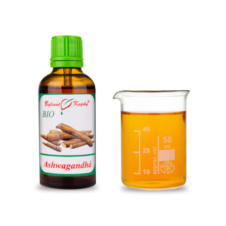 Picături de rădăcină de ashwagandha BIO (tinctură) 50 ml
