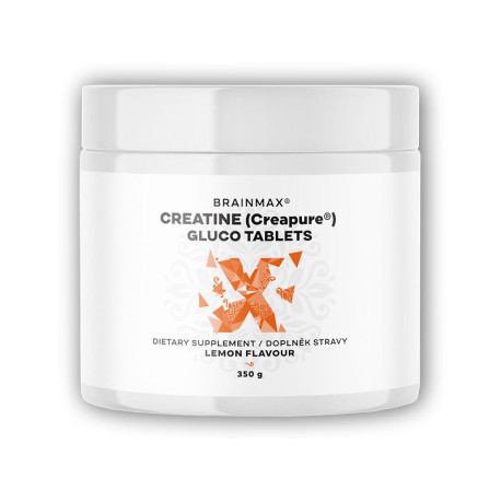 Creatină Creapure Gluco comprimate Lămâie, Creatină Monohidrat 350g 115 comprimate