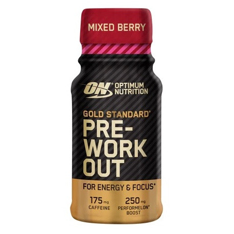 Optimum Nutrition Standard Preworkout Shot 60ml Fructe de pădure mixte