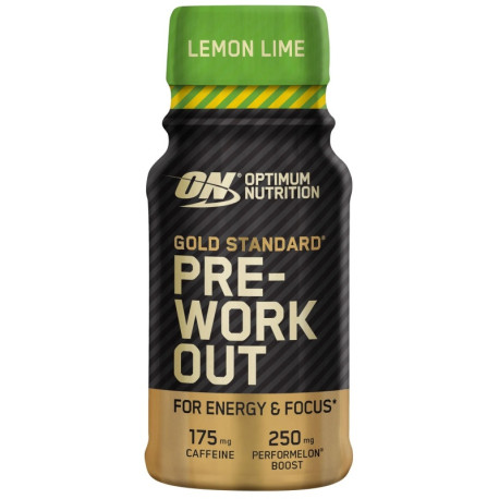 Optimum Nutrition Standard Preworkout Shot 60ml Lămâie Lime