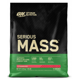 Optimum Nutrition Serious Mass 5450g Căpșuni