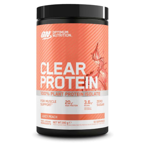 Optimum Nutrition Clear Protein 100% izolat vegetal 280g piersici