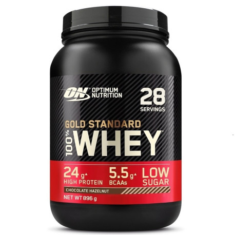 Optimum Nutrition 100% Whey Gold 900g Alune de ciocolată