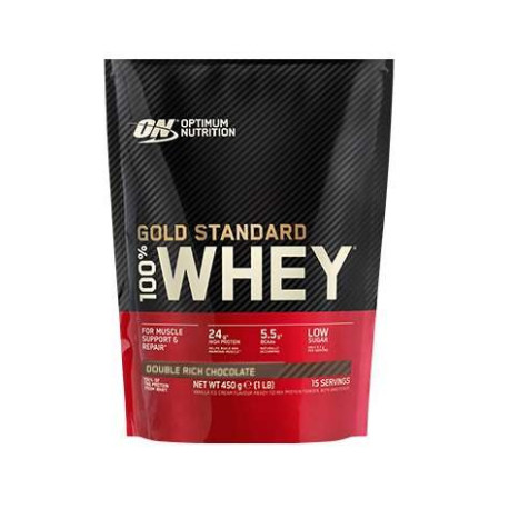 Optimum Nutrition 100% Whey Gold 450g Unt de arahide cu ciocolată