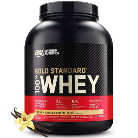 Optimum Nutrition 100% Whey Gold 2270g Înghețată de vanilie