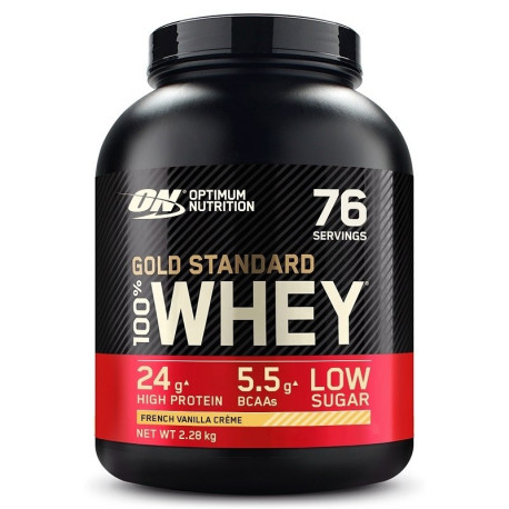 Optimum Nutrition 100% Whey Gold 2270g vanilie franceză