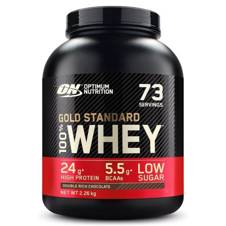 Optimum Nutrition 100% Whey Gold 2270g Ciocolată Dublu Bogată