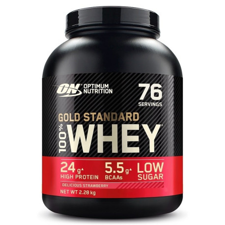 Optimum Nutrition 100% Whey Gold 2270g Căpșuni delicioase