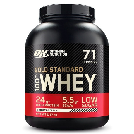 Optimum Nutrition 100% Whey Gold 2270g Cremă pentru prăjituri