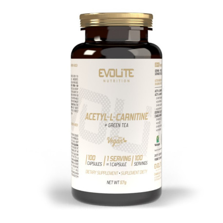 Evolite Nutrition Acetil-L-Carnitină + Ceai Verde 100 VegeCaps