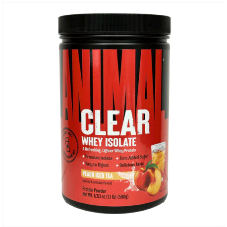 Animal Clear Whey 500 g ceai cu gheață de piersici