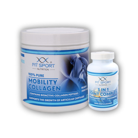 100% Pure Mobility Colagen 300g SOLUGEL + 3 în 1 Joint Complex 120 comprimate