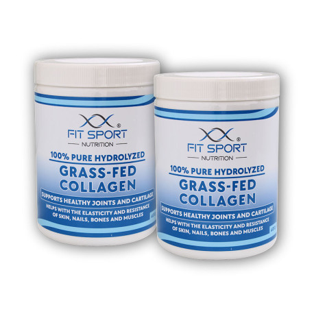 2x 100% Colagen Hidrolizat Pur Hrănit cu Iarbă 400g - Colagen Hidrolizat