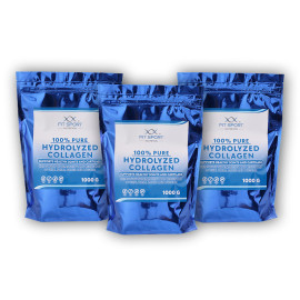 3x 100% Colagen Hidrolizat Pur 1000g + Colagen Hidrolizat