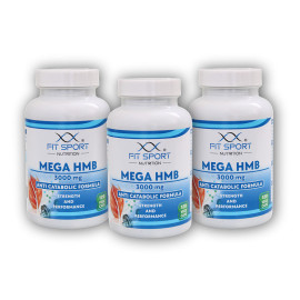 3x Mega HMB 3000mg, 120 căciuli vegetale