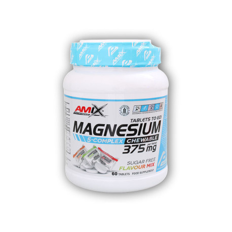 Tablete mestecabile cu magneziu 5-complex 60 linguri Multi arome