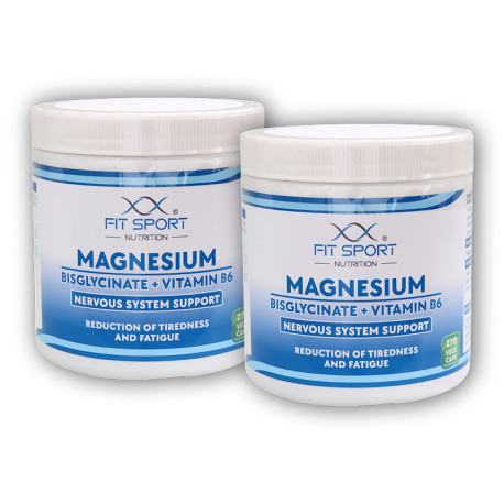 2x Bisglicinat de Magneziu + Vitamina B6 270 capsule vegetale - Magneziu