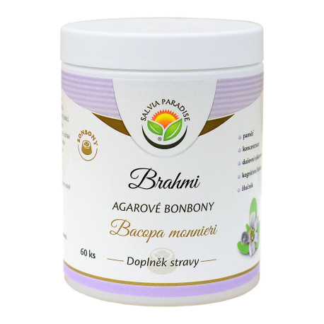 Brahmi - Bacopa monnieri bomboane agar 60 bucăți