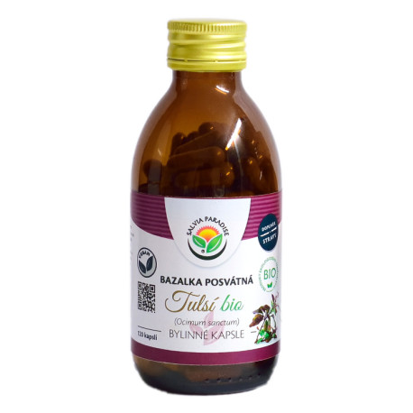 Tulsi - capsulă de busuioc sfânt BIO 120 de bucăți