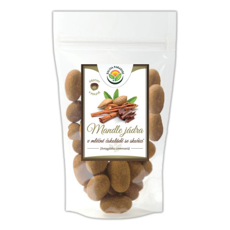 Migdale în ciocolată cu lapte și scorțișoară 150g