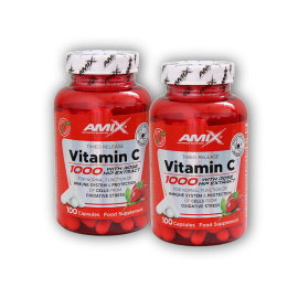 2x vitamina C 1000mg + măceșe 100 cps