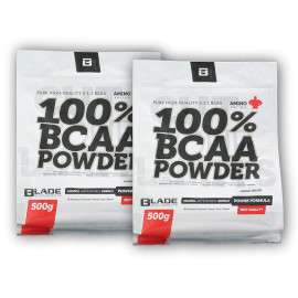 2x LAMĂ BS BCAA 2-1-1 praf 500g - pomeranian