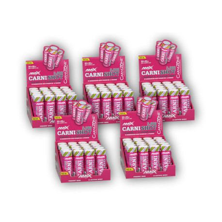 4x CarniShot 3000 20x60ml + 1x GRATUIT - lămâie
