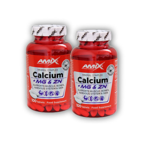 2x Calciu + Magneziu + Zinc 100 comprimate