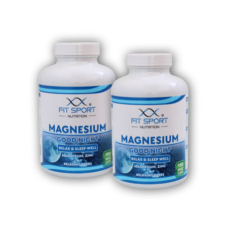 2x Magneziu NOAPTE BUNĂ 150 de capsule vegetale - Magneziu Sleep Well