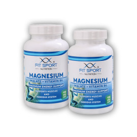 2x Malat de Magneziu + Vitamina B6 120 capsule vegetale - Energy Magnesium